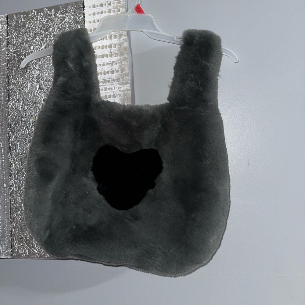 Faux fur purse